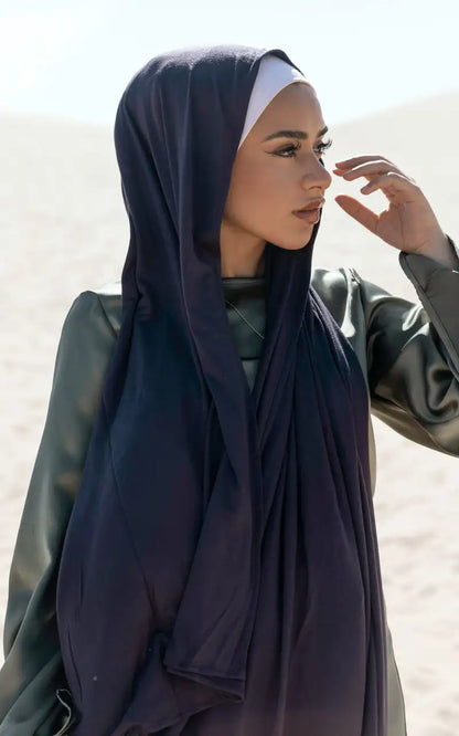 Hijabs de Jersey de gran tamaño para mujer, turbante de algodón mercerizado, bufanda Hijab, chal, turbantes para mujer, pañuelo para la cabeza, bufandas, Foulard de Ramadán