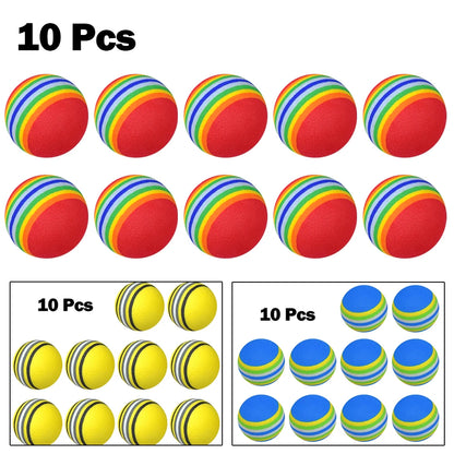 10pc Flexible Golf Balls