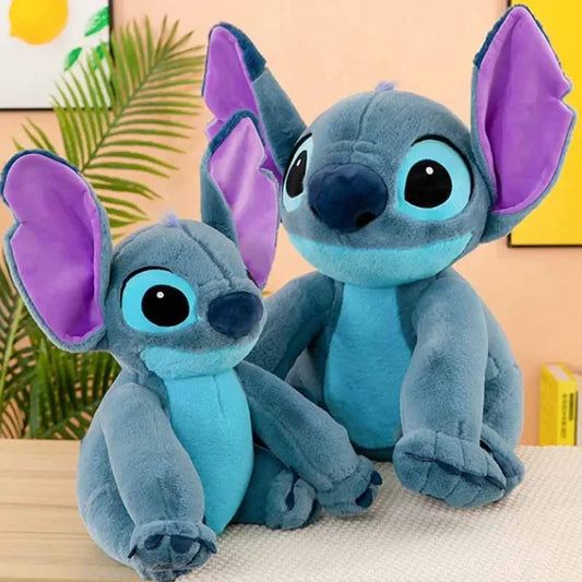 Disney-muñecos de peluche Stitch para niños, muñecos de peluche de dibujos animados de 45/60cm, almohada reconfortante, regalos para niños