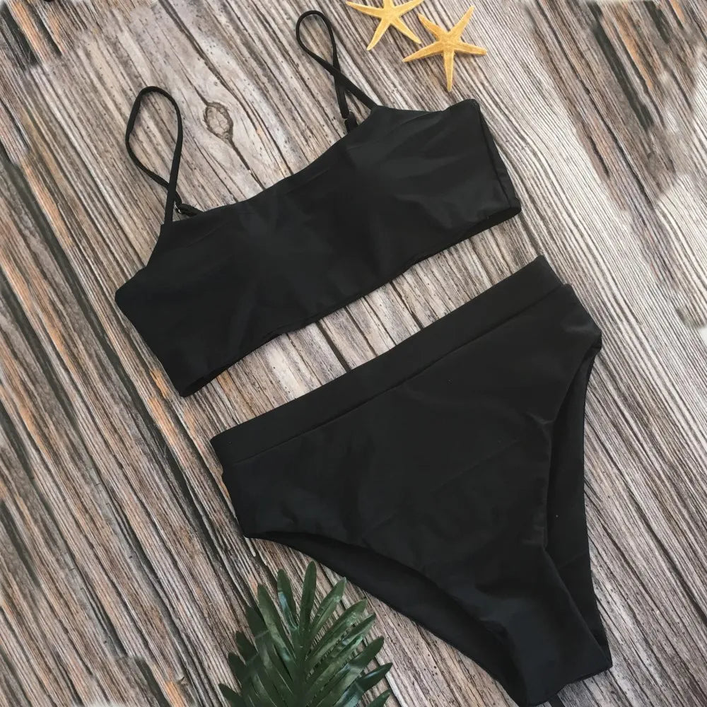 Sexy High Waist Swimsuit Set