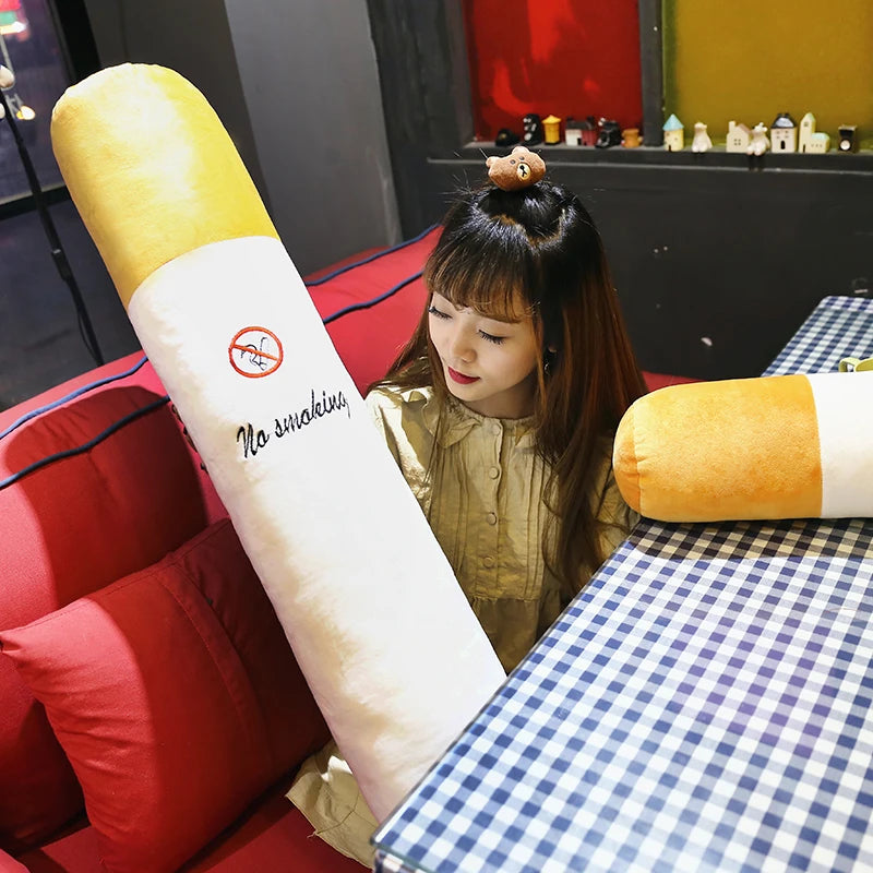 Creative Smoking Cylindrical Sleeping Cigarette Pillow