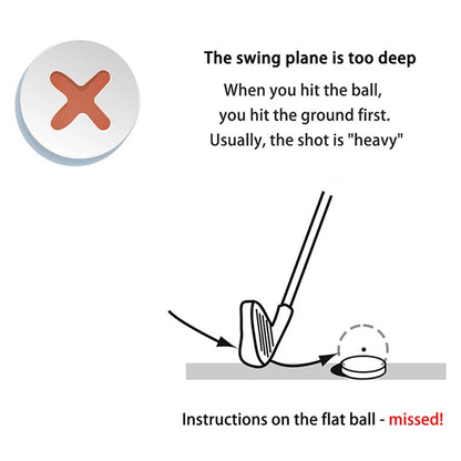 Golf Flat Ball Swing Practice