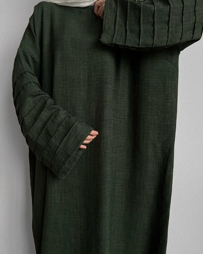 Robe musulmane à manches étagées pour femmes