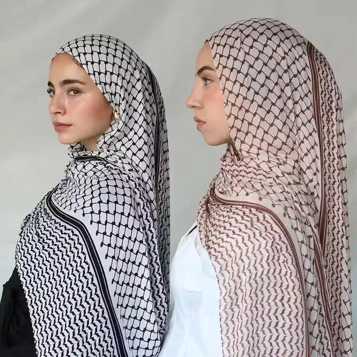 Keffiyeh imprimé pour femmes musulmanes, Hijab, écharpe palestinienne de haute qualité, châle 2024x70cm, offre spéciale, 185