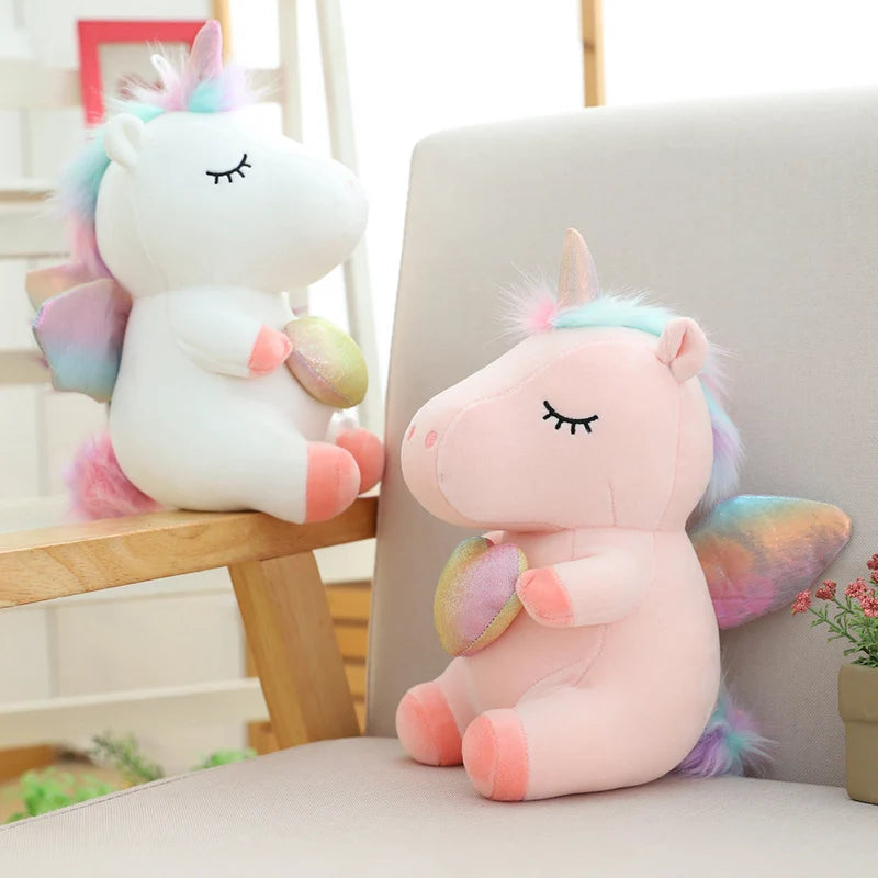 Cartoon Unicorn Plush Pillow