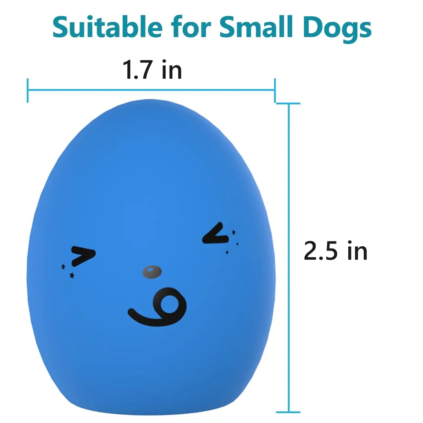 Egg-Shaped Squeaky Dog Toy Balls 🐶🎾