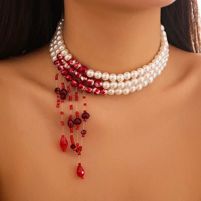 Necklace With Crystal Choker for Women
