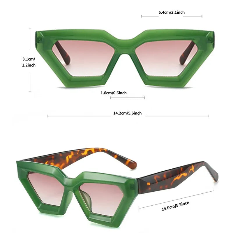 Square Cat Eye Sunglasses