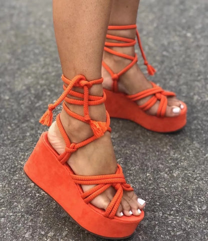 Platform Fashion Strappy Sandals For Women's