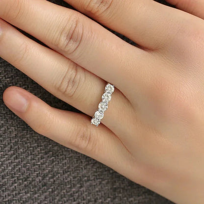 Bague à la mode chic et brillante en zircone pour femmes