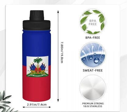 Haiti Sports Thermos Water Bottle