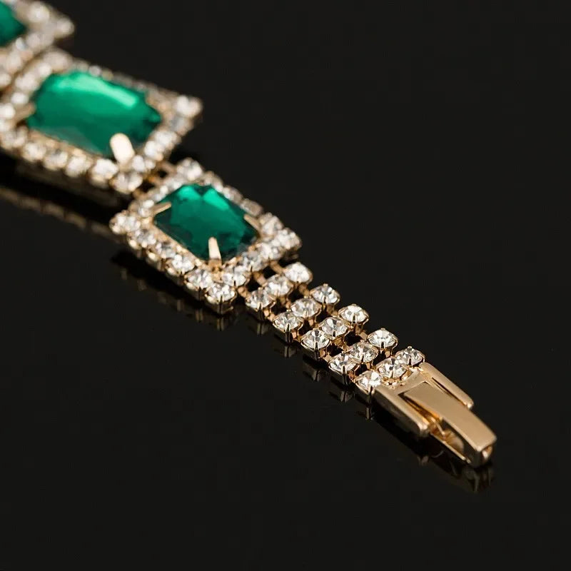 Fashion Green & Gold Bracelet For Women's