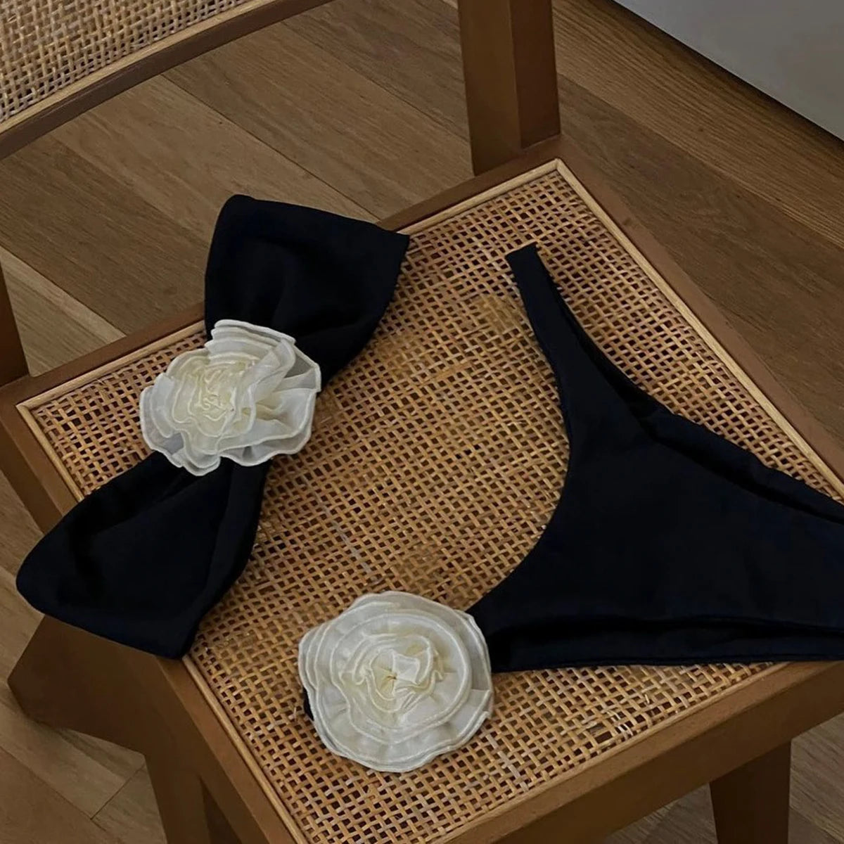 Bikini Bandeau, conjunto de Bikini Floral Sexy, traje de baño de cintura alta para mujer, traje de baño femenino 2023, Micro Bikini, traje de baño, ropa de playa