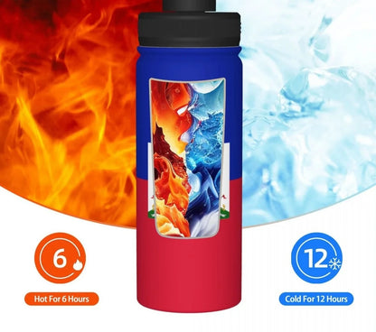 Haiti Sports Thermos Water Bottle