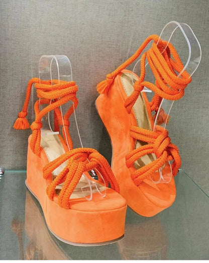 Platform Fashion Strappy Sandals For Women's