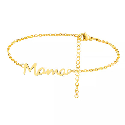 Bracelet Lettre Maman Pour Femme