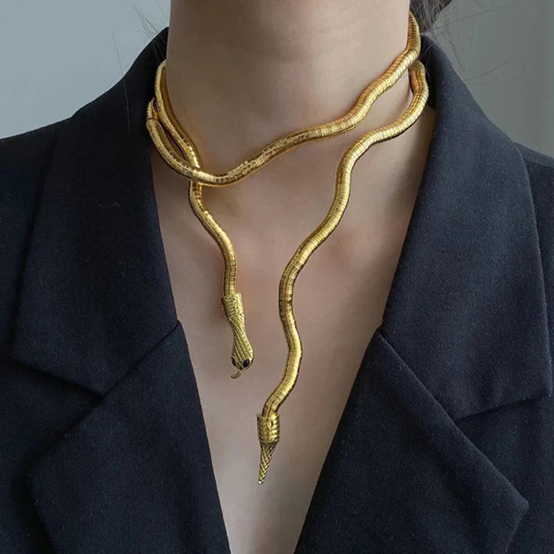 Collier et bracelet méta multicouches pour femmes