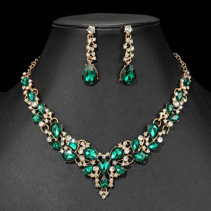 Crystal Bridal Jewelry Set For Women's