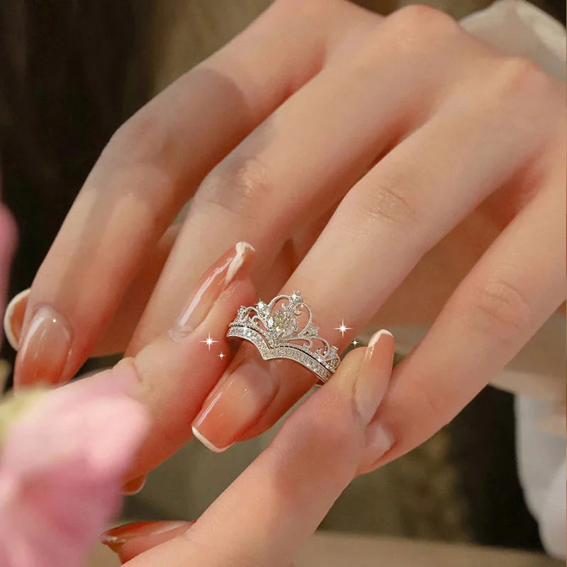 Anillo de corazón de moda para mujer