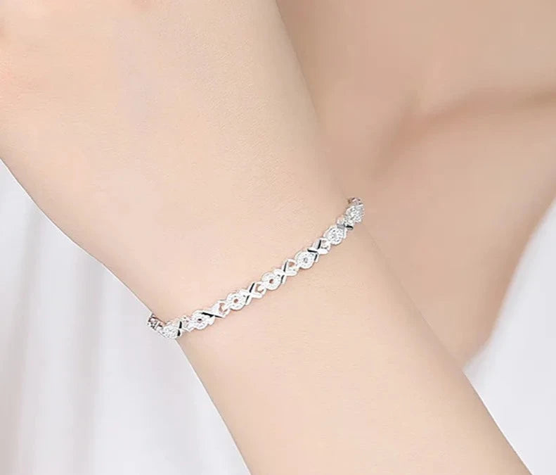 Silver Fashion Bracelet For Women's