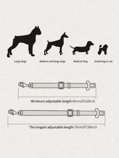 Retractable Pet Seat Belt for Dogs & Cats 🚗🐶🐱