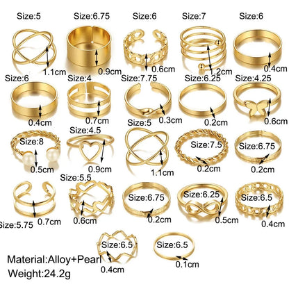 Fashion Multiple Ring Form For Women's