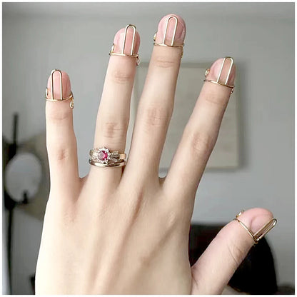 Nuevos anillos de moda para uñas para mujer