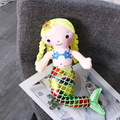 Cartoon Mermaid Plush Doll Pillow