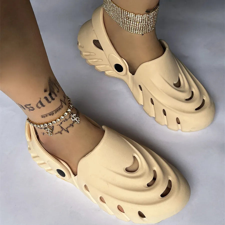 Sandalias de verano de moda para mujer.