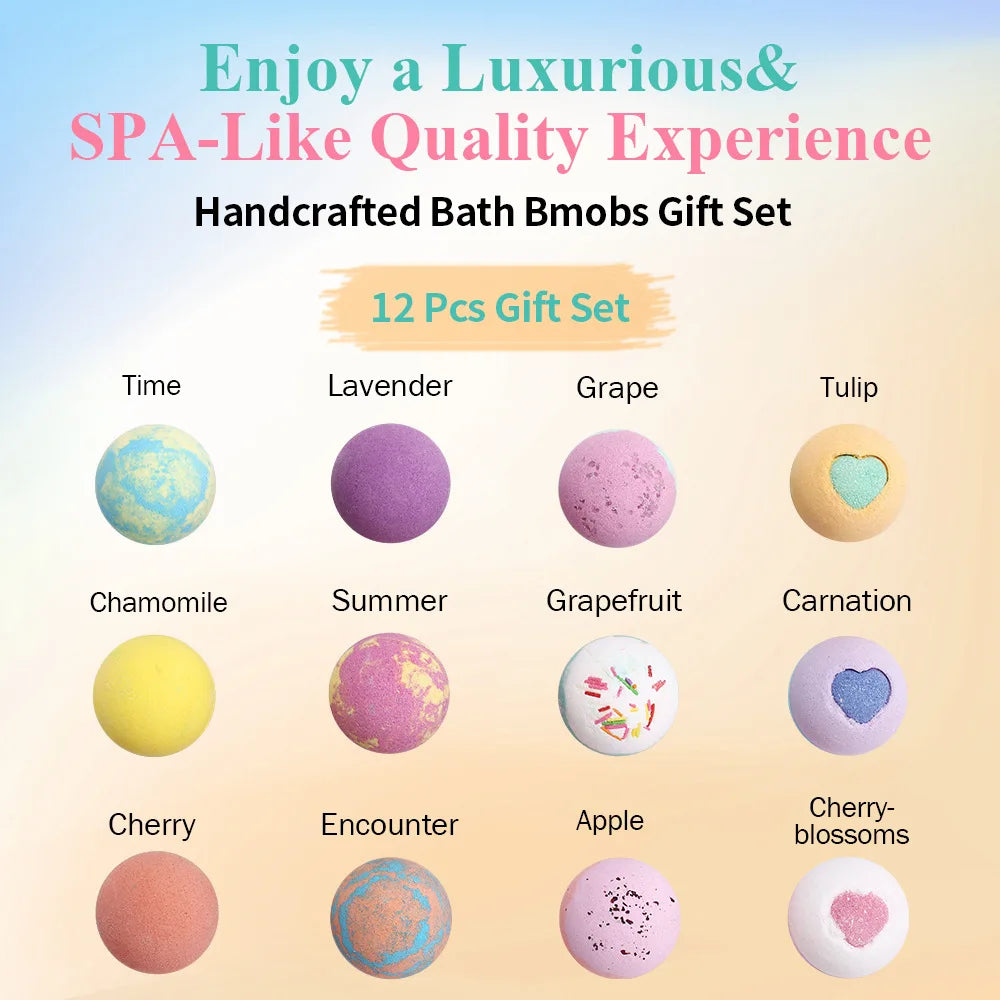 12Pcs Bath Bombs