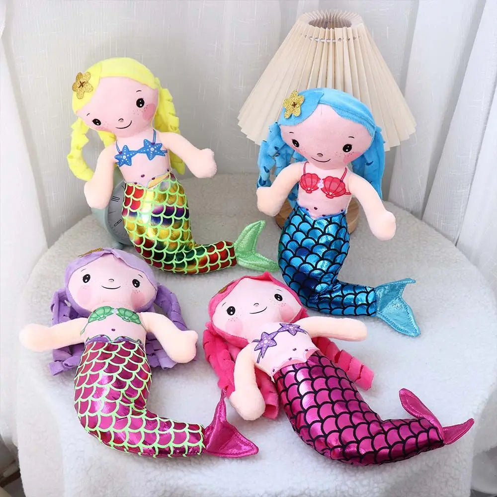 Cartoon Mermaid Plush Doll Pillow