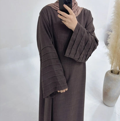Robe musulmane à manches étagées pour femmes