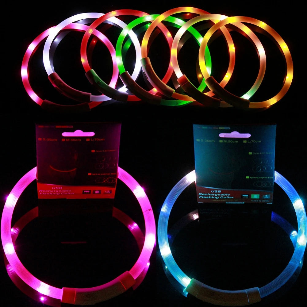 USB Charging LED Flashing Dog &amp; Cat Collar 🌟🐕🐱