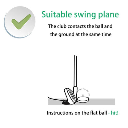 Golf Flat Ball Swing Practice