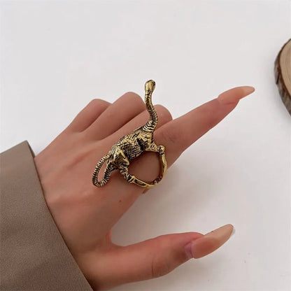 Anillo de animal punk para mujer