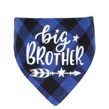 Big Brother Plaid Dog Bandana