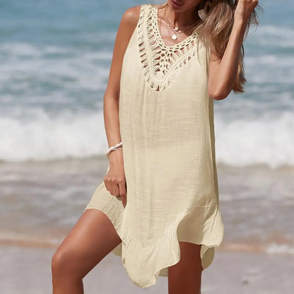 Sun Protection Lace-up Dress For Women's