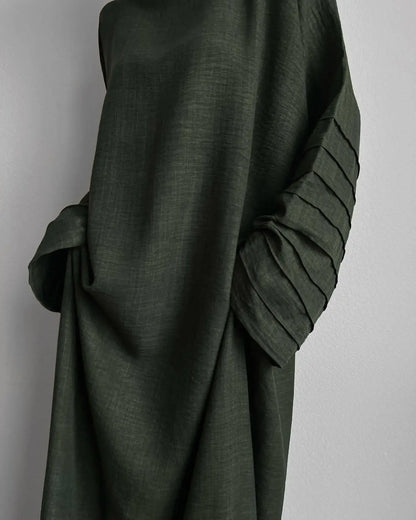 Tiered Sleeves Muslim Dress For Women's