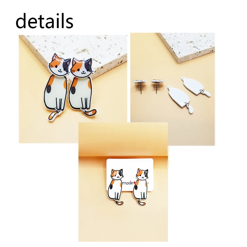 Cartoon Ferrets Toon Cute Earrings
