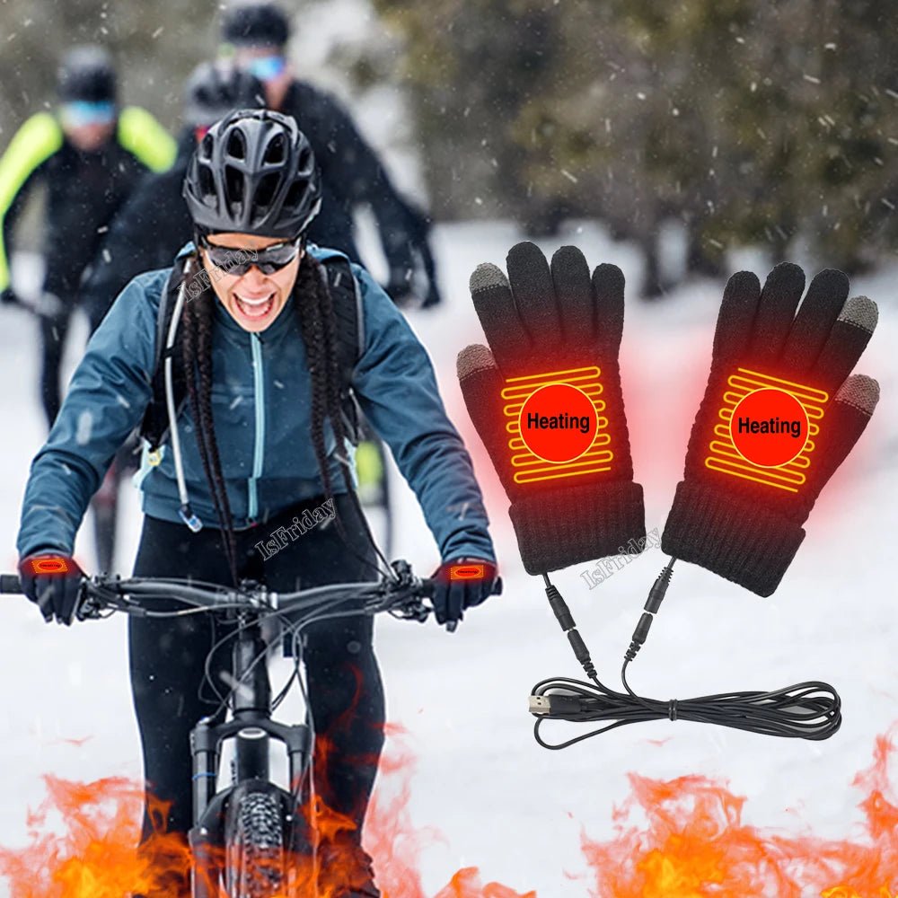 Heated Gloves Winter Thermal Warm Gloves 🌨️🧤