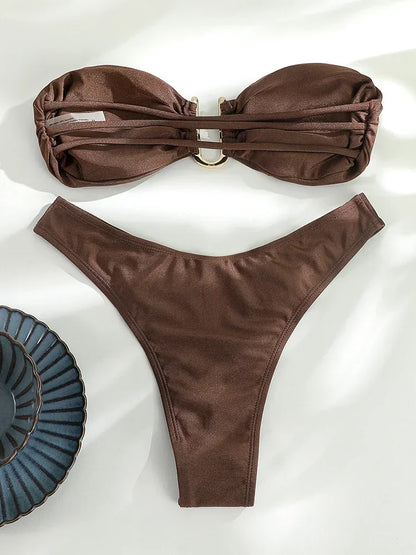 Bandage Bikinis Swimwear Set