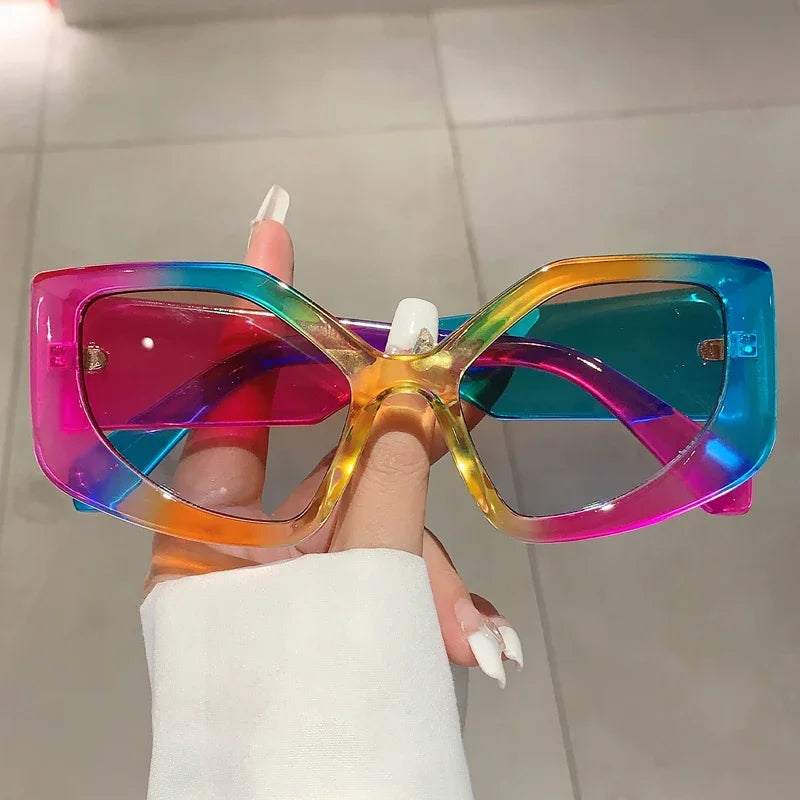 Candy Color Polygon Sunglasses