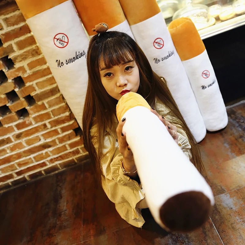 Creative Smoking Cylindrical Sleeping Cigarette Pillow