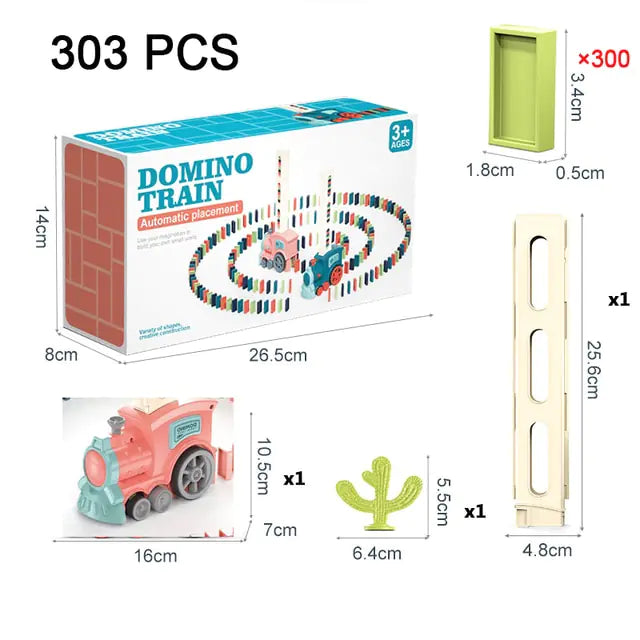 Automatic Laying Domino Train Electric Car Dominoes
