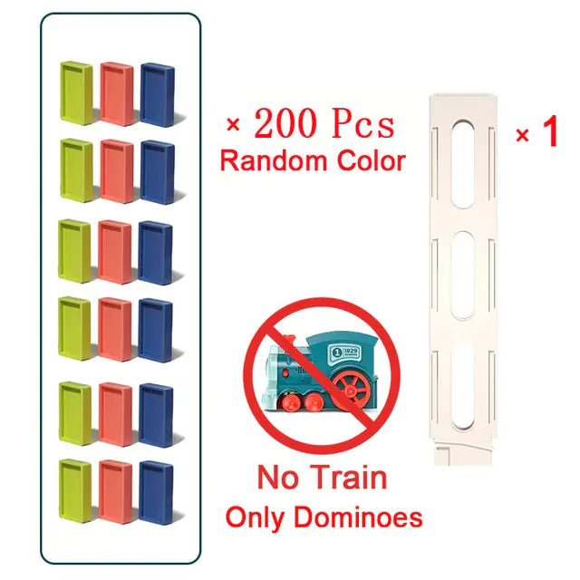 Automatic Laying Domino Train Electric Car Dominoes