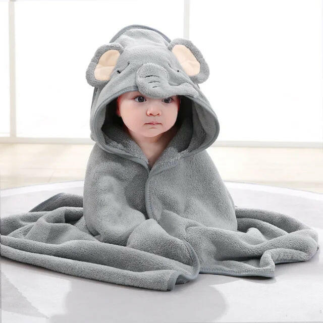 Cartoon Animal Baby Bath Towels