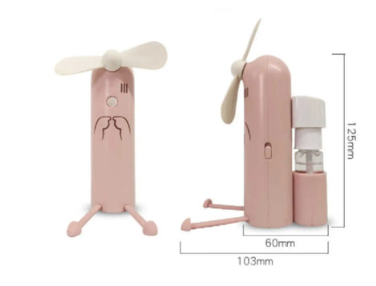 Portable USB Humidification Handheld Fan