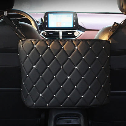 Precise: Luxury Leather Car Handbag Holder Seat Back Organizer