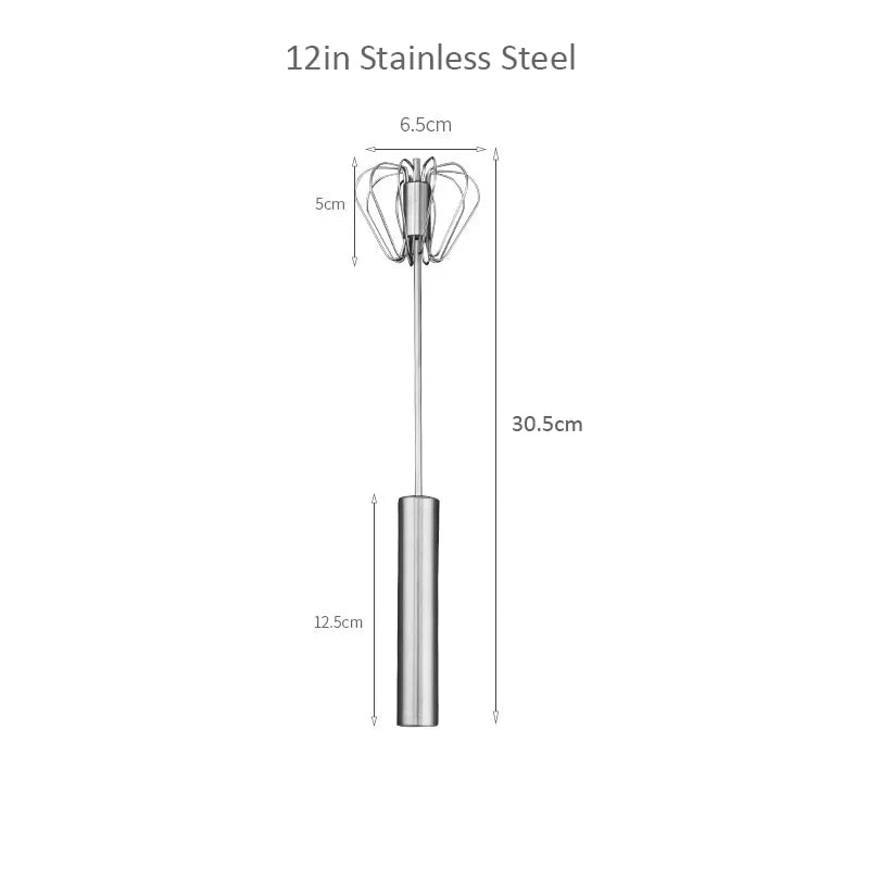 304 Stainless Steel Semi-Automatic Egg Beater