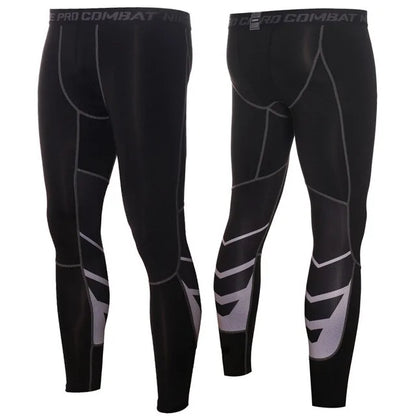 Men's Pro Compression Running Tights: Hot Yoga Pants for Gym & Basketball
